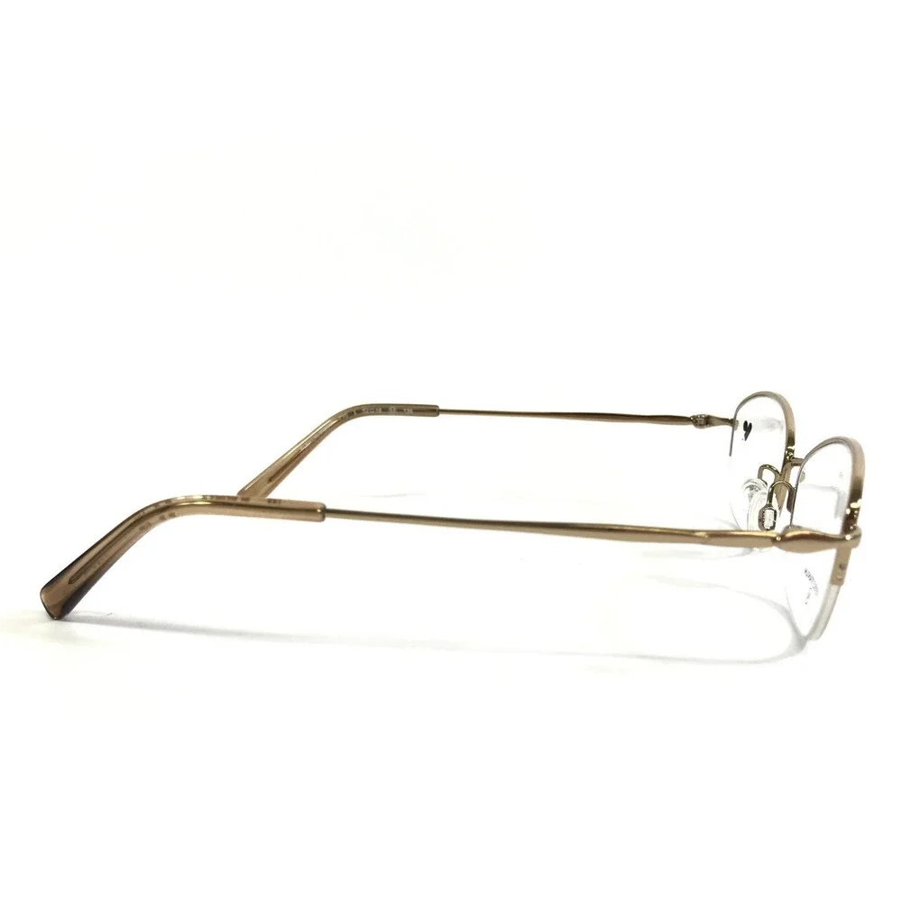 Flexon Eyeglasses Frames W3041 710 Shiny Gold Cat Eye Titanium 52-18-135